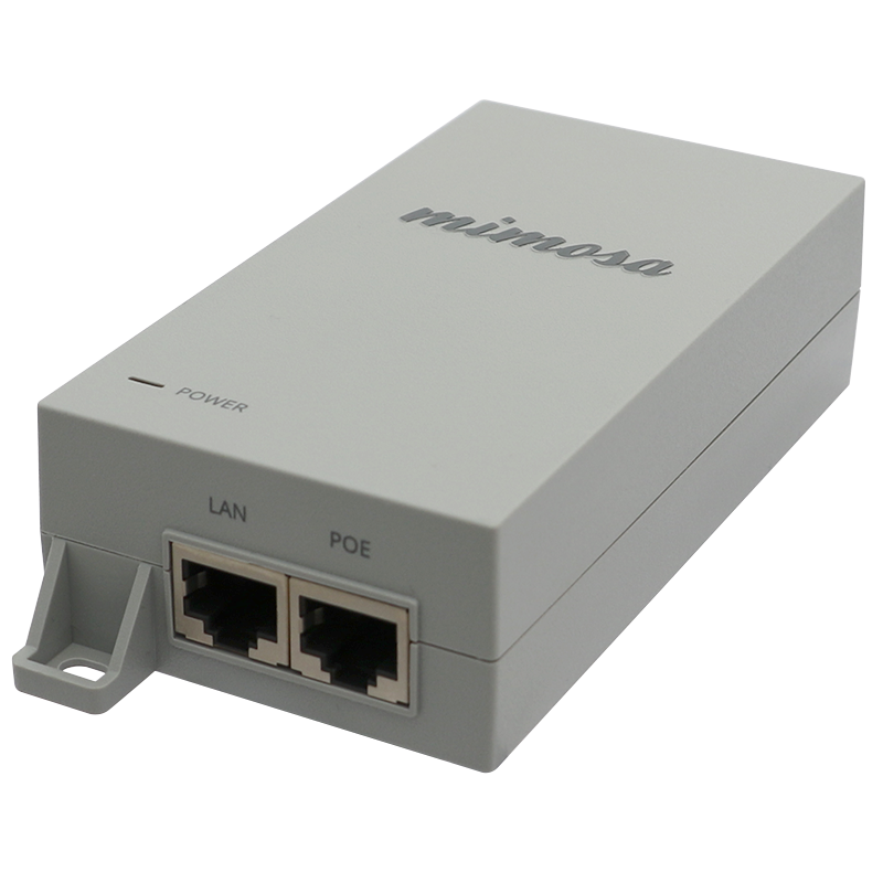 502-00022 Mimosa Gigabit Power over Ethernet (PoE) Injector 50V, 1.2A, 60W. Mimosa