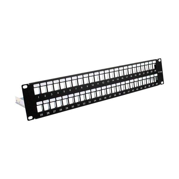 WC-BPPWM-48  Patch Panel 48 Ports Keystone Cat5/Cat6