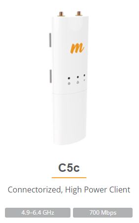 100-00072 - Mimosa C5c Client Device 4.9 - 6.2 GHz