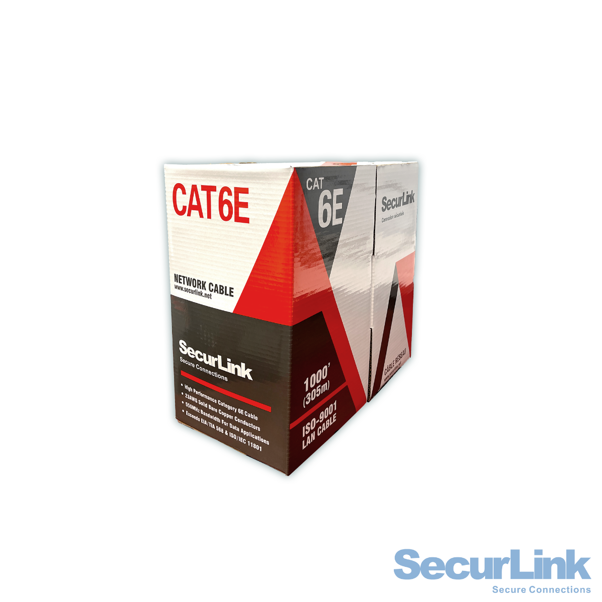 CBL-CAT6-1000W SECURLINK CAT6 INDOOR FT4 WHITE