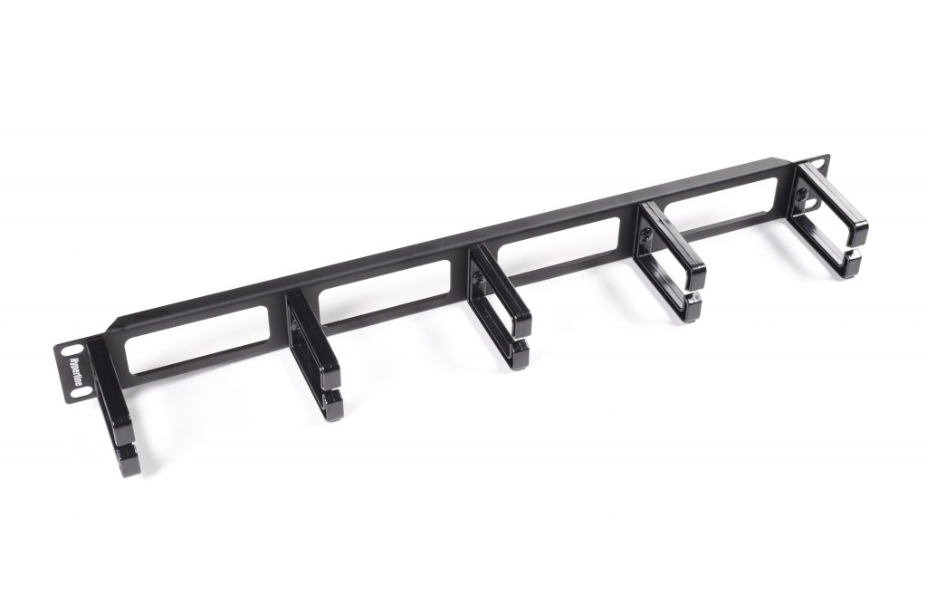 CM-1U-PL 1U, 19'' Cable Manager with Plastic Rings Hyperline
