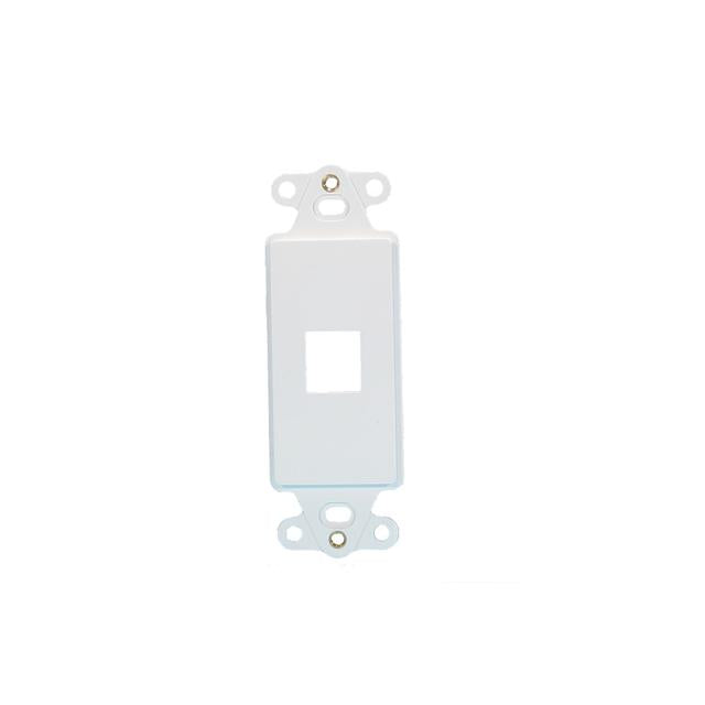 FP-DEC-IN-1-WH  1 Port Decor Insert Plate White - Hyperline