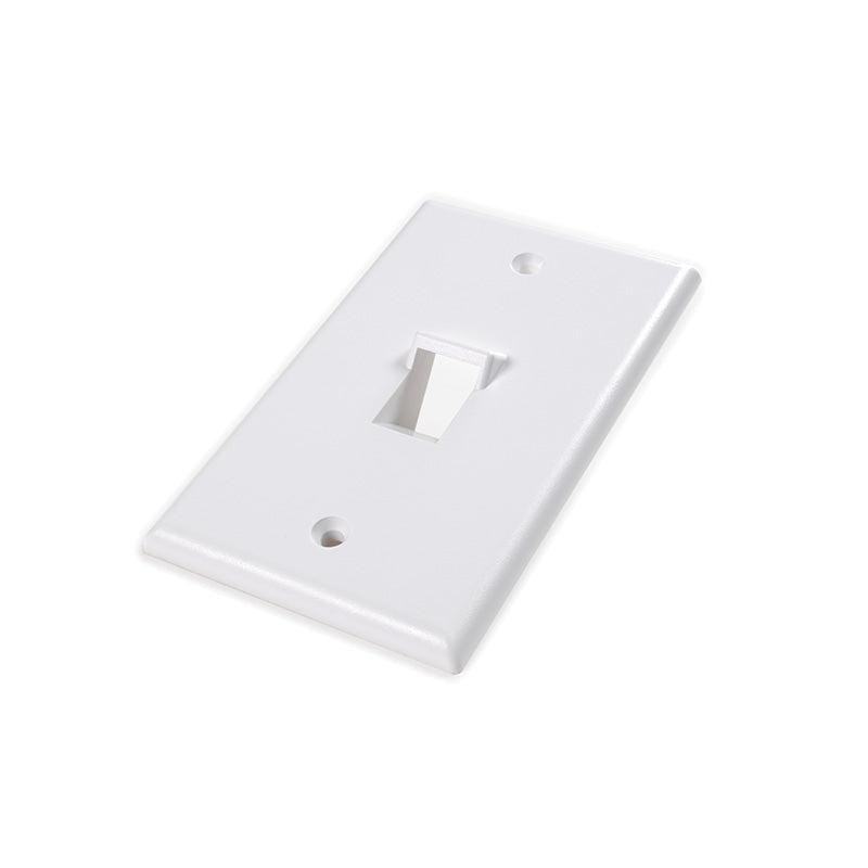 FP-UA-1-WH American Standard Faceplate with Angle For 1 Keystone White