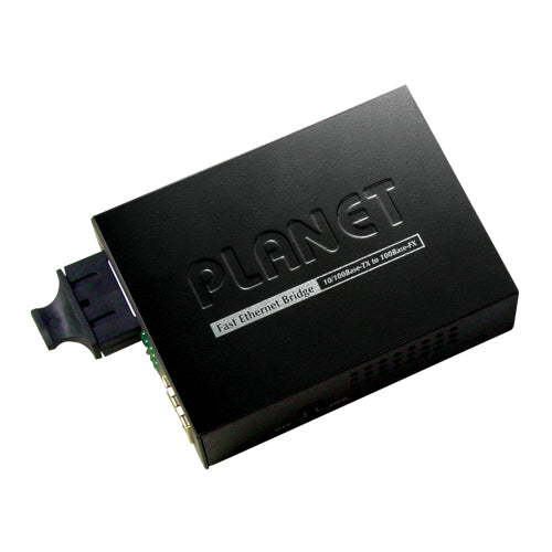 FT-802S15 10/100BASE-TX TO 100BASE-FS (SC,SM) BRIDGE MEDIA CONVERTER - 15 KM Planet
