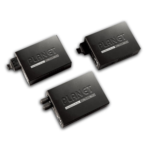 FT-802 10/100Base-TX to 100Base-FX Bridge Media Converters - - 