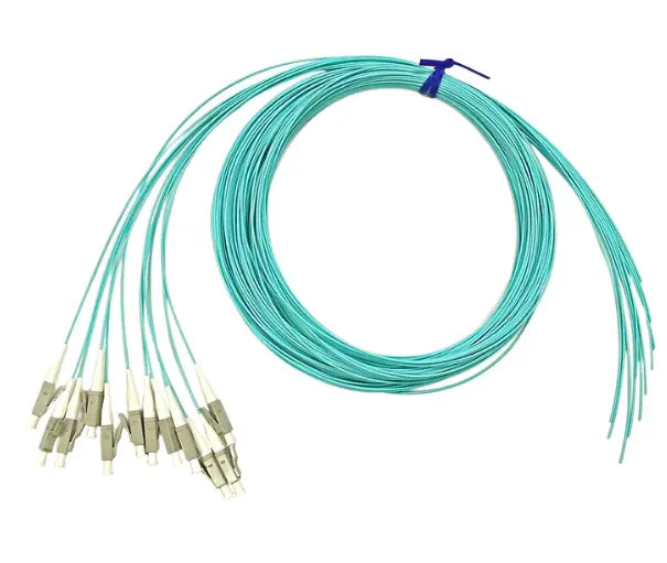 GD-FIB-1129 Pigtail LC OM4 0.9mm - 3M PVC Aqua (pkg12) Globall