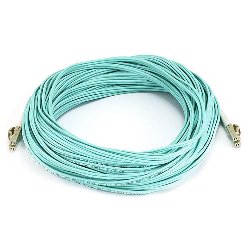 GD-FIB-1149  LC/LC OM3 MM 2.0mm - 60M PVC Aqua Fiber Patch Cord Globall