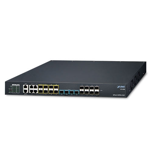 GPL-8000      8-Port GPON OLT with 4-Port Gigabit TP/SFP Combo + 4-Port 1000X SFP + 4-Port 10G SFP+