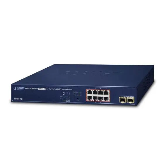 GS-4210-8P2S(V3) - Planet  IPv4/IPv6, 8-Port Managed 802.3at POE+ Gigabit Ethernet Switch  + 2-Port 100/1000X SFP Planet