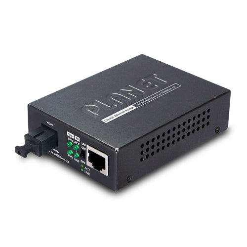 GST-806B60 10/100/1000BASE-T to 1000BASE-LX WDM Smart Gigabit Media Converter-TX: 1550 – 60km