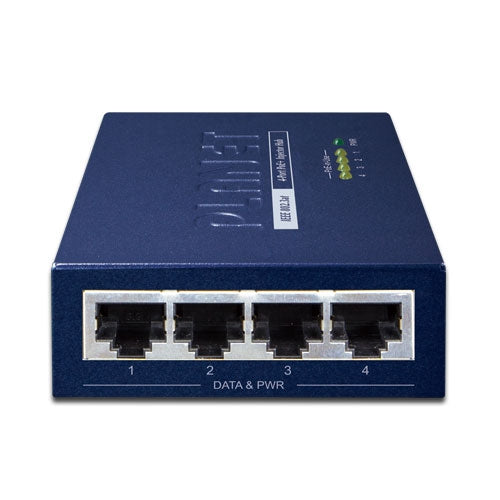 HPOE-460 4-Port IEEE 802.3at High Power over Ethernet Injector Hub