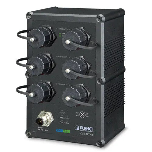 IGS-5227-6T    Industrial IP67-rated 6-Port 10/100/1000T Managed Ethernet Switch - IGS-5227-6T - Planet Planet