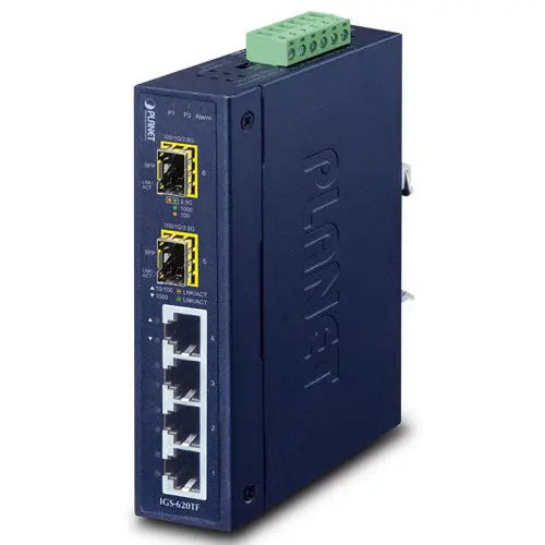 IGS-620TF    Industrial 4-Port 10/100/1000T + 2-Port 100/1000X SFP Ethernet Switch - IGS-620TF - Planet Planet