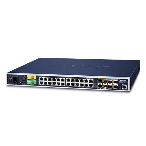 IGS-6325-20T4C4X (V2) Industrial L3 14-Port 100/1G SFP with 4 Shared TP + 10-Port 1G/2.5G SFP + 4-Port 10G SFP+ Managed Ethernet Switch - Planet