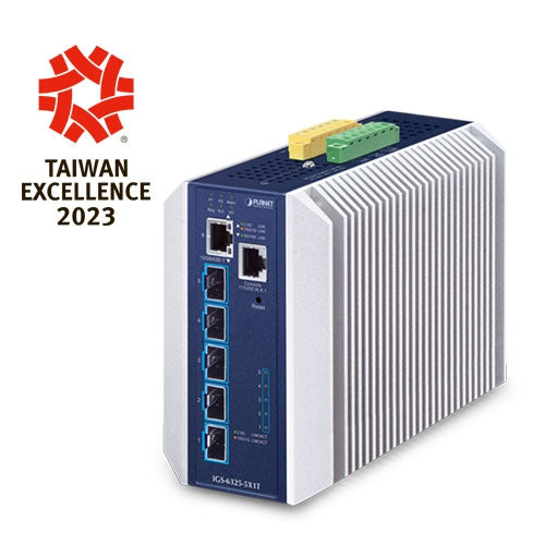 IGS-6325-5X1T -Industrial Layer 3 5-Port 10GBASE-X SFP+ + 1-Port 10GBASE-T Managed Ethernet Switch - Planet