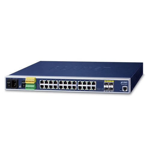 IGSW-24040T  Planet Industrial L2+ 20-Port 10/100/1000T + 4-Port TP/SFP Combo Managed Ethernet Switch - Planet