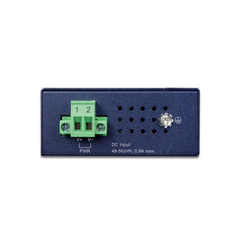IGTP-815AT IP30 Compact size Industrial 100/1000BASE-X SFP to 10/100/1000BASE-T 802.3at PoE+ Media Converter (-40 to 75 C) - Planet