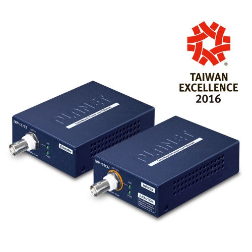 LRP-101C-KIT 1-Port Long Reach PoE over coax Extender Kit (LRP-101CH + LRP-101CE) - -