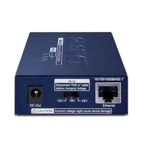 POE-172S    Single-Port 10/100/1000Mbps Ultra PoE Splitter (12V/19V/24V) -  - Planet