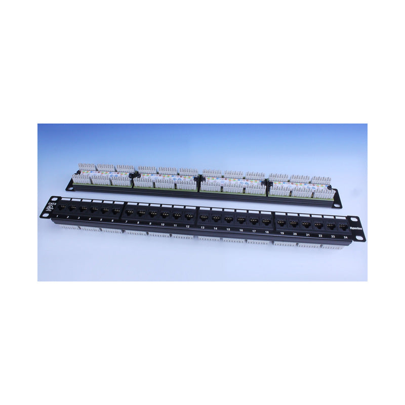 PP3-19-24-8P8C-C6-110 19'' Category 6 Patch Panel, 24 RJ-45 ports