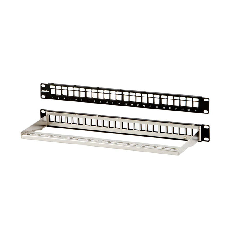 PPBL3-19-24-1U-ML-RM* 19'' Unshielded Modular Patch Panel 24 ports with Rear Manager