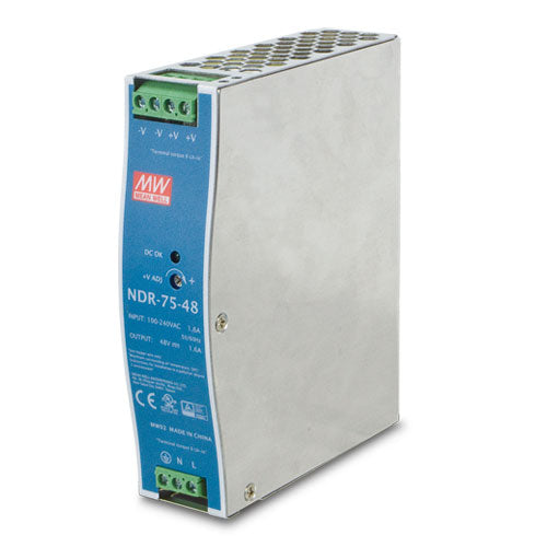 PWR-75-48  Planet 48V, 75W Din-Rail Power Supply  NDR-75-48, adjustable 48-56V DC Output