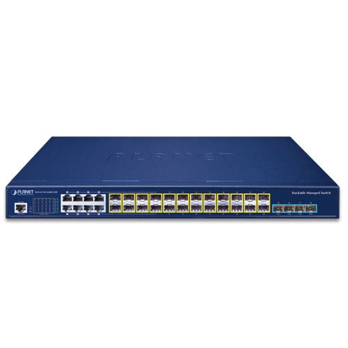 SGS-6310-16S8C4XR L3 16-Port 100/1000X SFP + 8-Port Gigabit TP/SFP + 4-Port 10G SFP+ Stackable Managed Switch (Dual 100~240V AC) -
