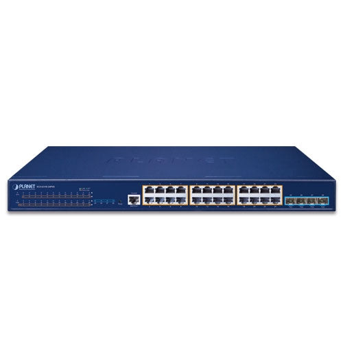 SGS-6310-24P4X  L3 24-Port 10/100/1000T 802.3at PoE + 4-Port 10G SFP+ Stackable Managed Switch