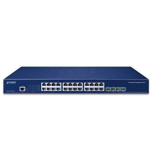 SGS-6310-24T4X  L3 24-Port 10/100/1000T + 4-Port 10G SFP+ Stackable Managed Switch