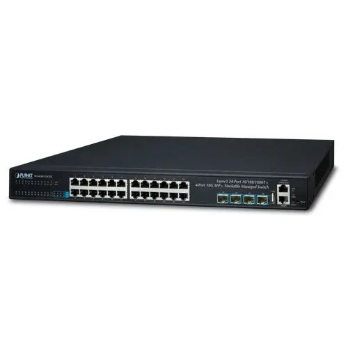 SGS-6341-24T4X    Layer 3 24-Port 10/100/1000T + 4-Port 10G SFP+ Stackable Managed Switch -  - Planet