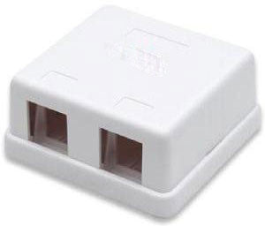 SMKL-2-WH 2 Port Surface Mount Multimedia Box WH