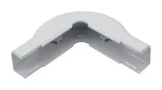 TSR1W-29-1 External Corner Cover, 3/4", 1" Bend Radius, PVC, White, 1/bag Hellermann Tyton