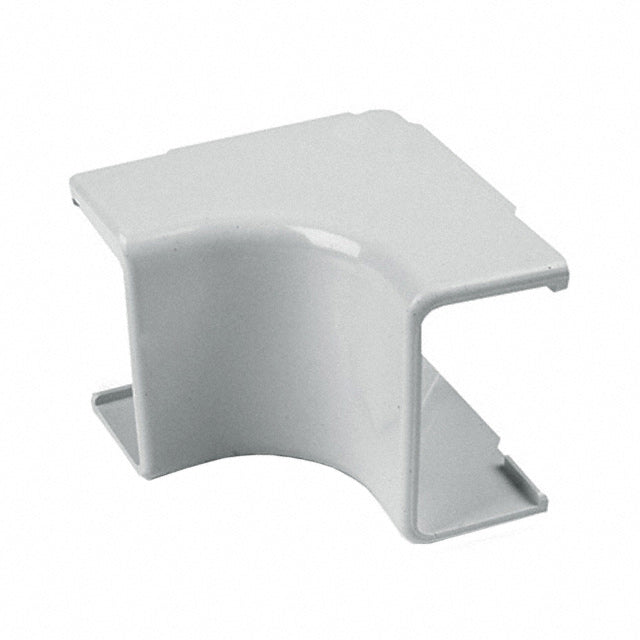 TSR3W-33-1 External Corner Cover, 1-3/4", 1" Bend Radius, PVC, White Hellermann Tyton
