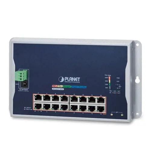 WGS-4215-16P2S    Industrial 16-Port PoE+ 2-Port 100/1000X SFP Managed Switch -  - Planet