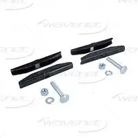 WL-BSKTPR-BK  Butt-Splice Kit Black Straight-Pair 90 OR 45 Degree Fixed (2 in a bag) Wavenet