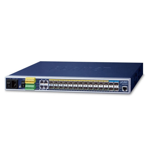 MGSW-28240F 24-Port 100/1000Base-X SFP with 4-Port 10G SFP+ L2/L4 Managed Metro Ethernet Switch - Planet