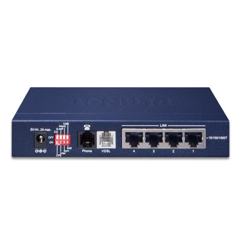 VC-234G    4-Port 10/100/1000T Ethernet to VDSL2 Bridge - 30a profile w/ G.vectoring, RJ11 - VC-234G - Planet