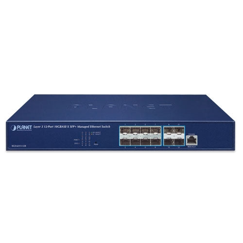XGS-6311-12X Layer 3 12-Port 10GBASE-X SFP+ Managed Ethernet Switch