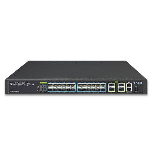 XGS-6350-24X4C    Layer 3 24-Port 10G SFP+ + 4-Port 100G QSFP28 Managed Switch -  -