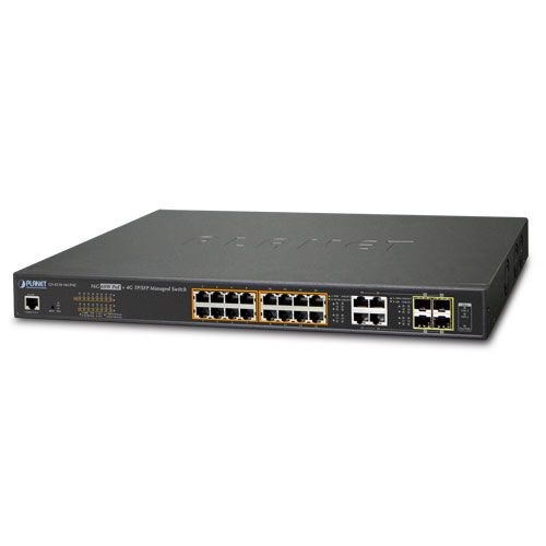 GS-4210-16UP4C - Planet 16-Port 10/100/1000T Ultra PoE + 4-Port Gigabit TP/SFP Combo Managed Switch