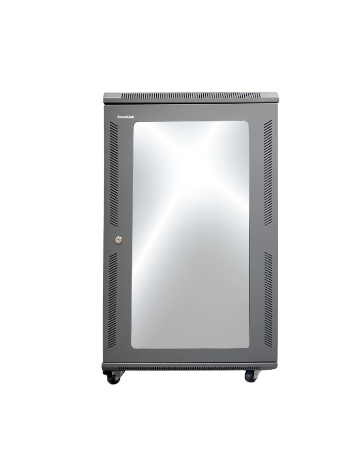 CBN-WS-18U60 WALL FLOOR MOUNT/GLASSDOOR CABINET SECURLINK