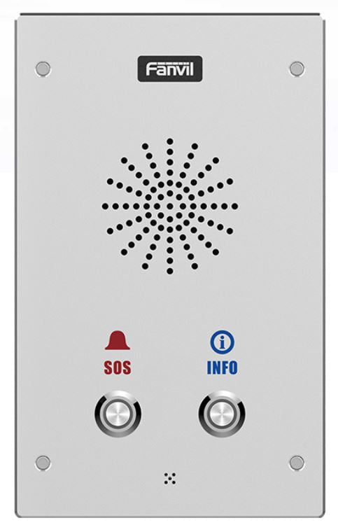 i16S-02P Portier intercom SIP Fanvil 2 boutons
