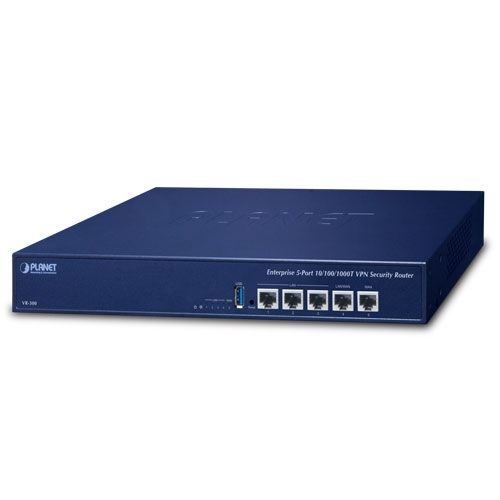 VR-300    Enterprise 5-Port 10/100/1000T VPN Security Router - Planet