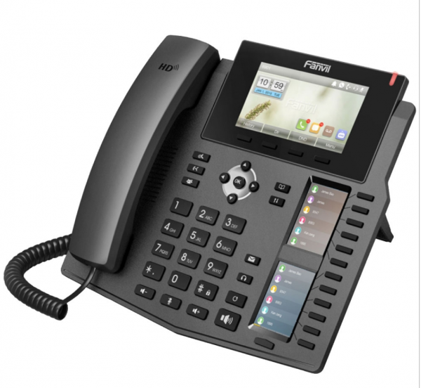 X6S Fanvil 6 Line Ultra-elegant Gigabit Triple Color Screen Phone, 60 DSS - -